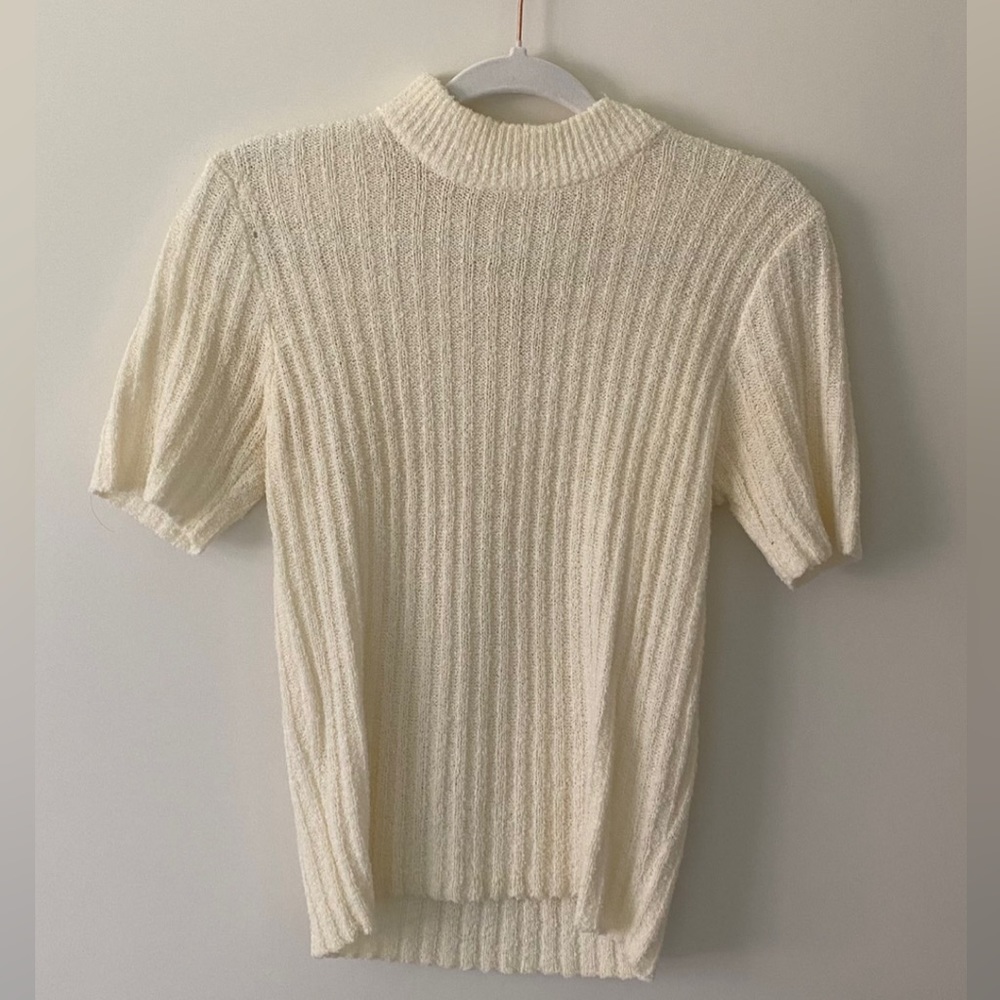 Vintage Knitted Short Sleeve Top